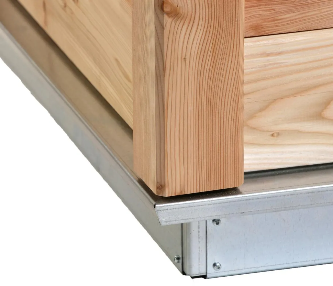 KGT Holz-Hochbeet Woody 210, ca. B214/H79/T99 cm