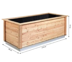 KGT Holz-Hochbeet Woody 210, ca. B214/H79/T99 cm