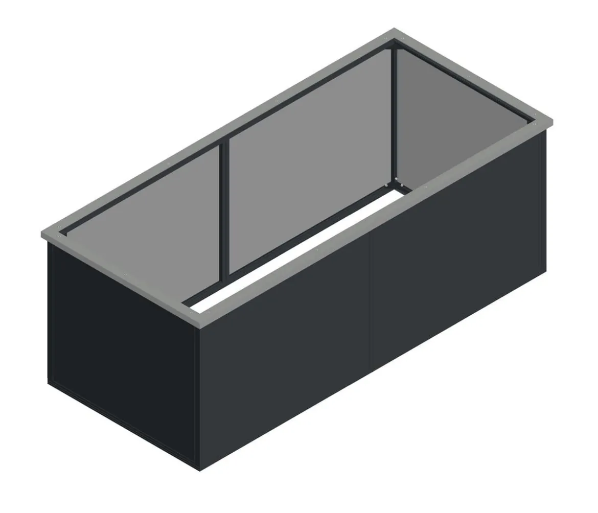 KGT Schneckenkante für Aluminium-Hochbeet 210, ca. B204/T90 cm