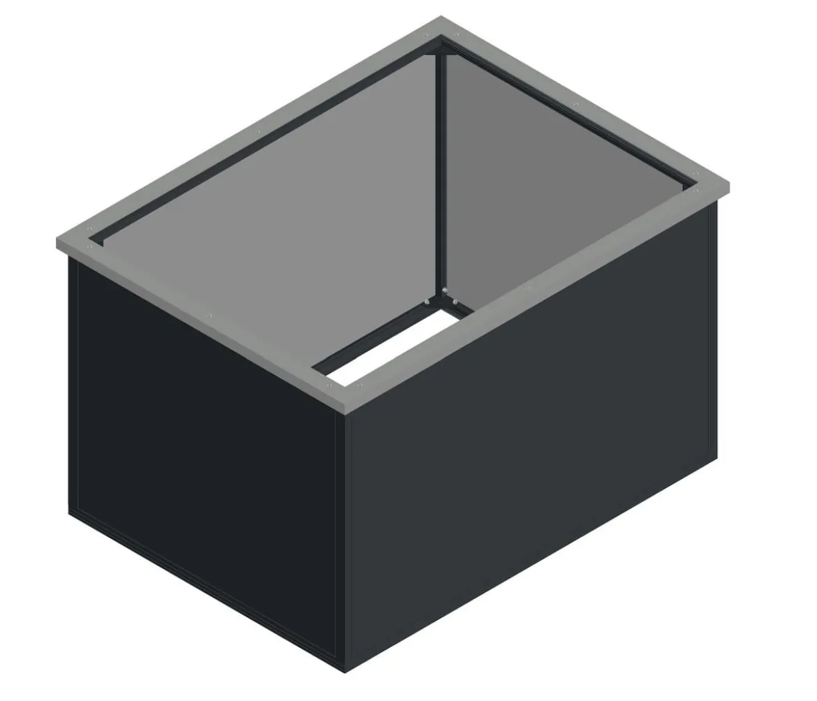 KGT Schneckenkante für Aluminium-Hochbeet 130, ca. B120/T90 cm
