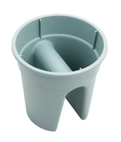 KHW Kunststoff-Geländertopf Flowerclip, rund, ca. Ø27/H27 cm, 3er-Set