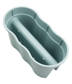 KHW Kunststoff-Geländertopf Flowerclip, ca. B57,5/H27/T27,7 cm, 2er-Set