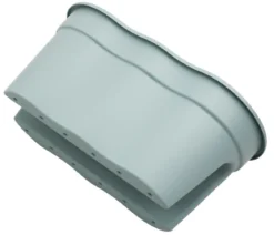 KHW Kunststoff-Geländertopf Flowerclip, ca. B57,5/H27/T27,7 cm, 2er-Set