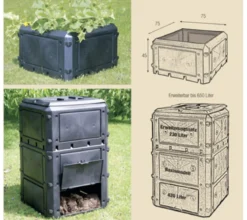 KHW Kunststoff-Komposter Bio Quick, 230 Liter