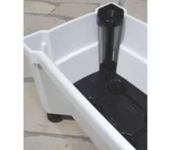 KHW Kunststoff-Pflanzkasten Calypso, inkl. Spalier und Rollen