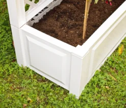 KHW Kunststoff-Pflanzkasten mit Spalier, ca. B100/H140/T43 cm