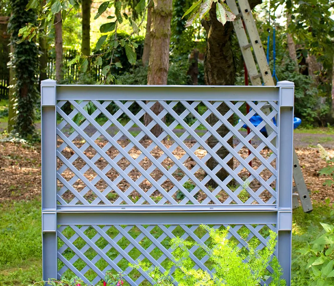 KHW Kunststoff-Pflanzkasten mit Spalier, ca. B100/H140/T43 cm