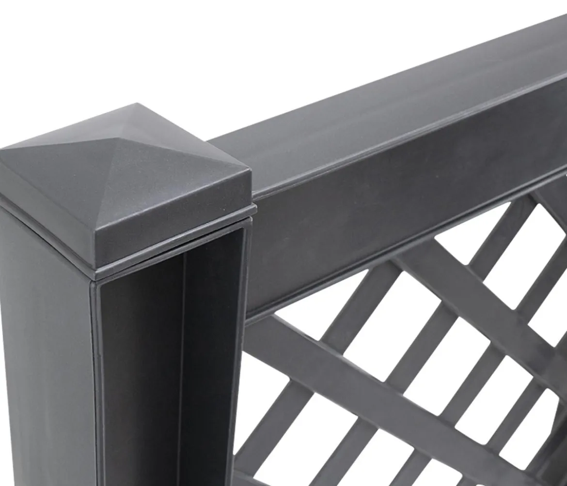 KHW Kunststoff-Spalier mit Erdspießen, ca. B43/H140/T6 cm