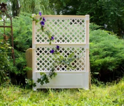 KHW Kunststoff-Spalier mit Erdspießen, ca. B100/H140/T6 cm