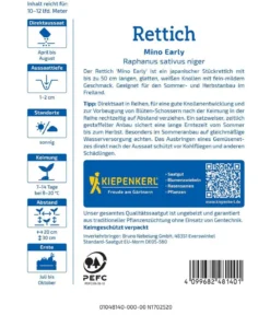 Kiepenkerl Saatgut Rettich 'Mino Early'