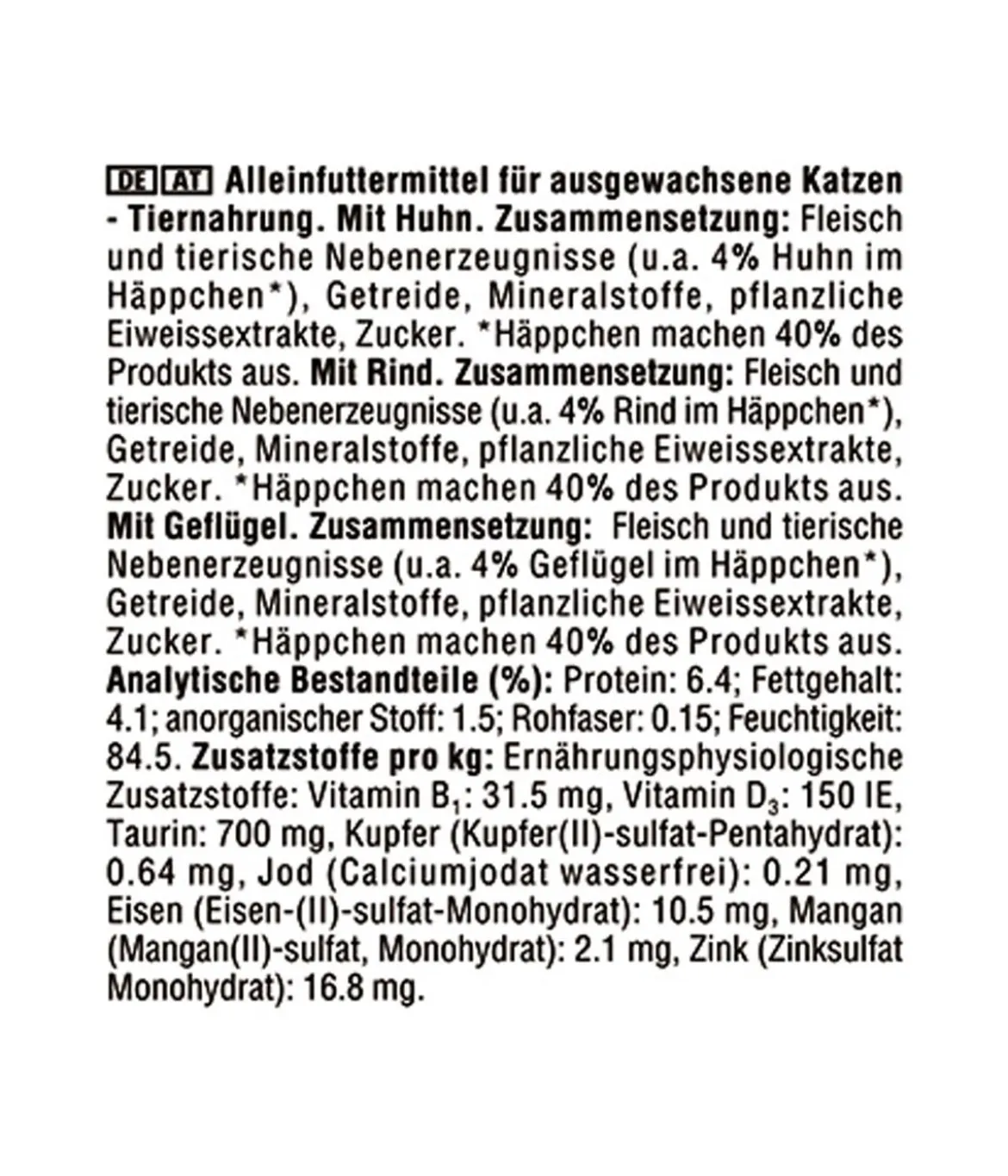 KITEKAT® Nassfutter für Katzen Multipack Klassische Auswahl in Sauce, Adult, 12 x 85 g