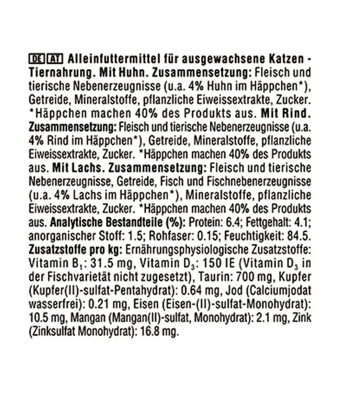 KITEKAT® Nassfutter für Katzen Multipack Bunte Vielfalt in Sauce, Adult, 12 x 85 g