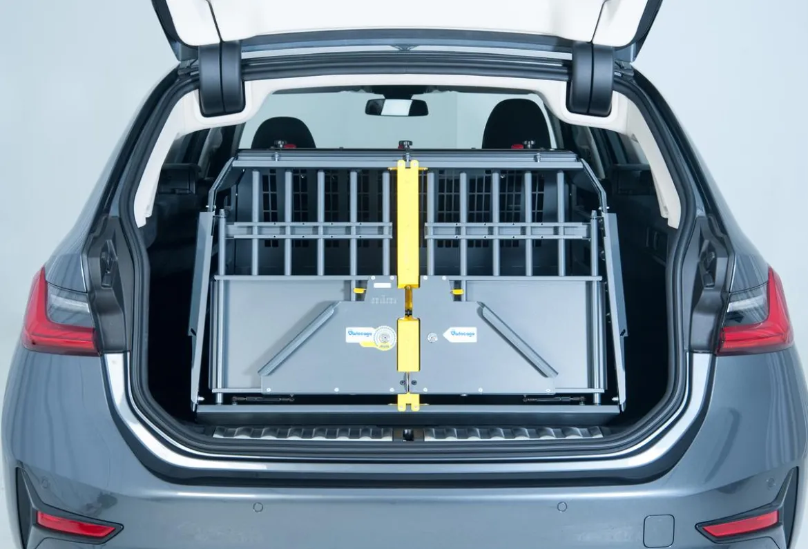 kleinmetall® Hundetransportbox VarioCage Doppelbox S, ca. B93/H59/T73-99 cm