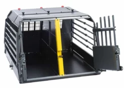 kleinmetall® Hundetransportbox VarioCage Doppelbox S, ca. B93/H59/T73-99 cm