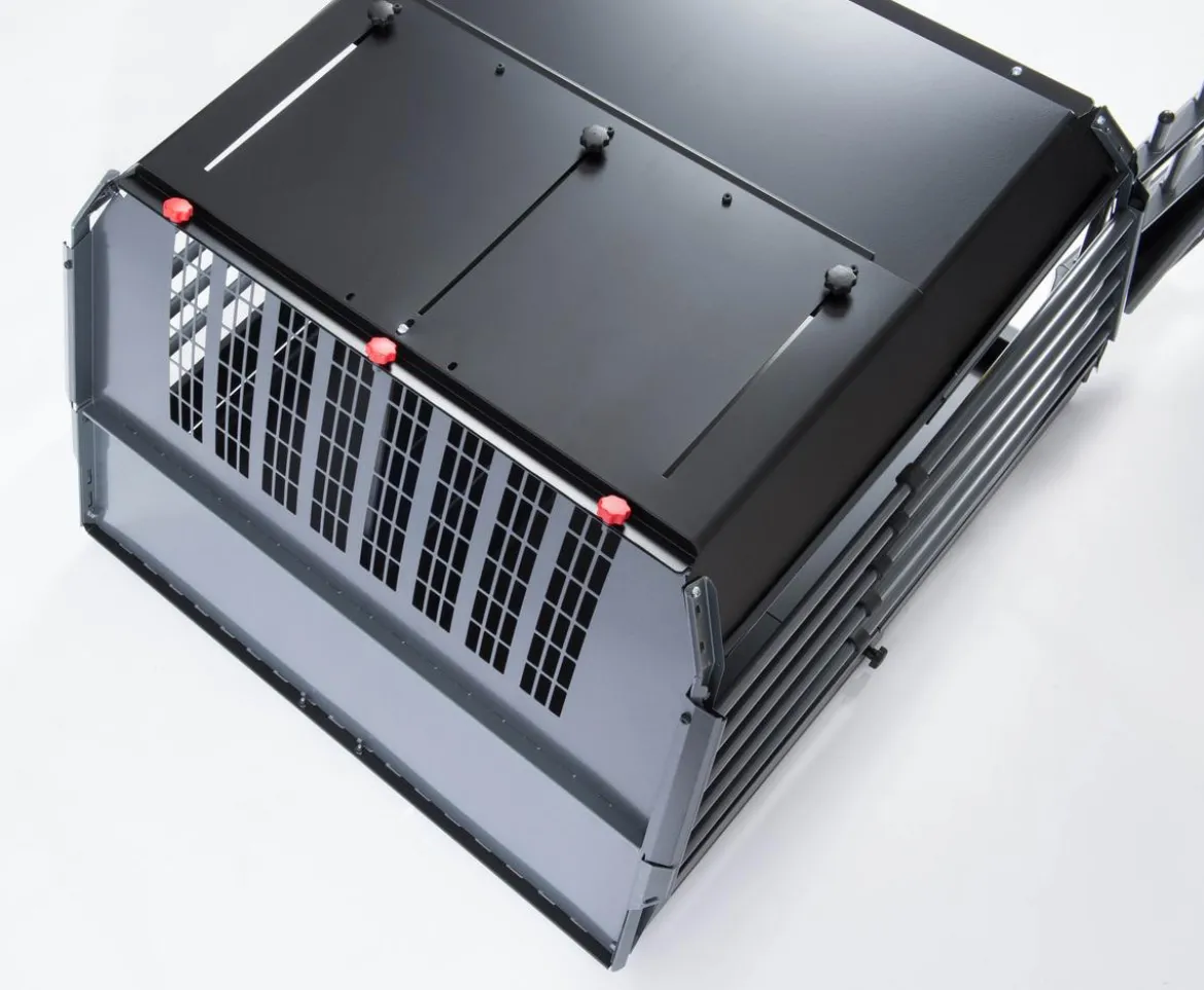 kleinmetall® Hundetransportbox VarioCage Doppelbox XL, ca. B99/H71,5/T81-103 cm