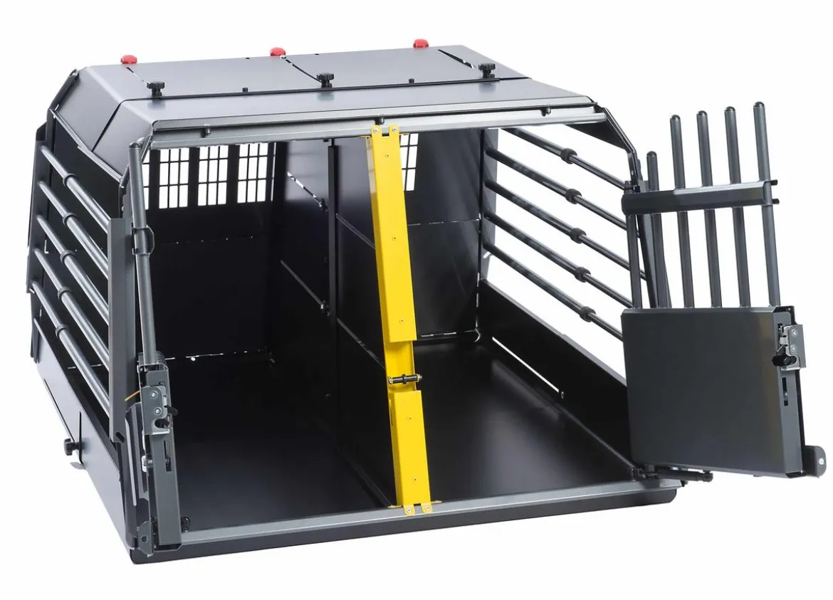 kleinmetall® Hundetransportbox VarioCage Doppelbox XL, ca. B99/H71,5/T81-103 cm