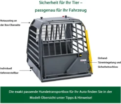 kleinmetall® Hundetransportbox VarioCage Einzelbox SLX, ca. B70/H71,5/T81-103 cm
