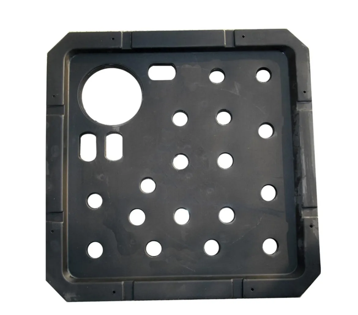 Kunststoff-Ersatzdeckel für Brunnen, schwarz, 56 x 56 x 3 cm