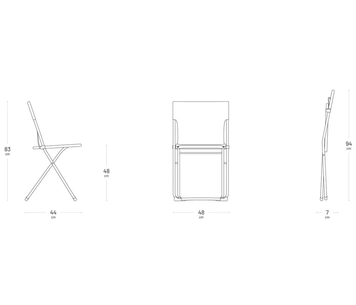 Lafuma Klappstuhl Balcony II, ca. B48/H83/T44 cm