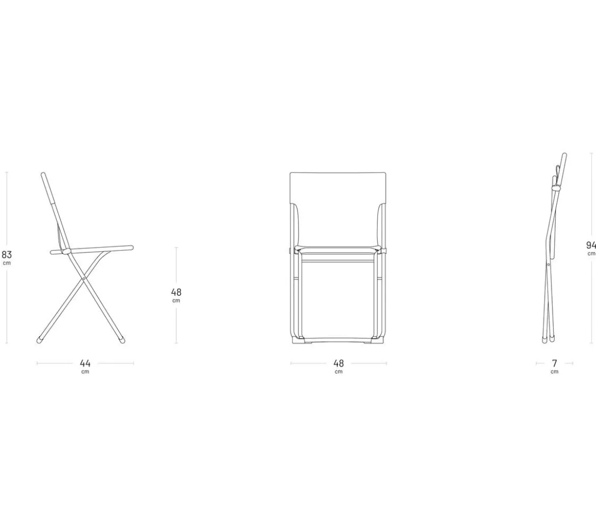 Lafuma Klappstuhl Balcony II, ca. B48/H83/T44 cm