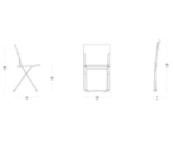 Lafuma Klappstuhl Balcony II, ca. B48/H83/T44 cm