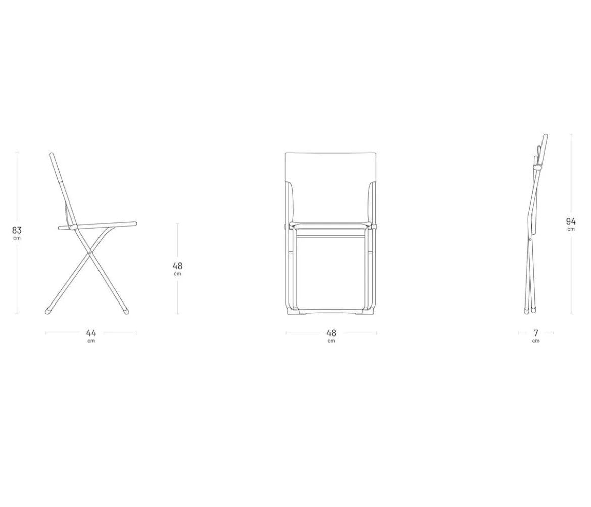 Lafuma Klappstuhl Balcony II, ca. B48/H83/T44 cm