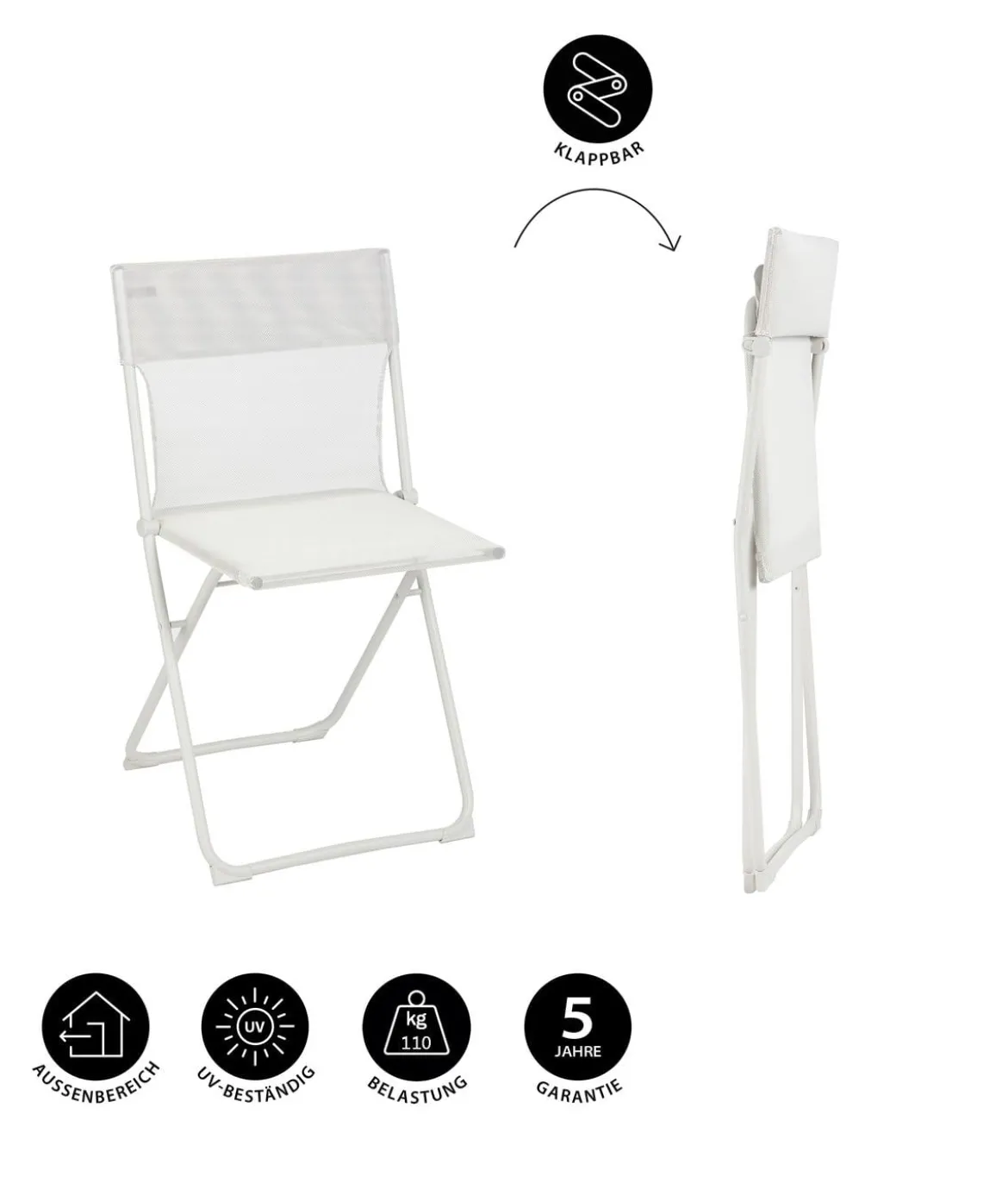 Lafuma Klappstuhl Balcony II, ca. B48/H83/T44 cm
