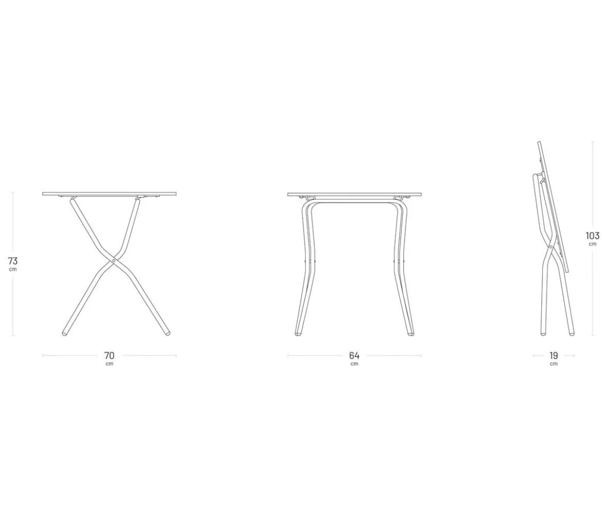 Lafuma Klapptisch Balcony Tab 64, ca. B64/H72/T70 cm