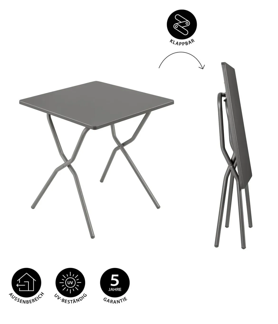 Lafuma Klapptisch Balcony Tab 64, ca. B64/H72/T70 cm