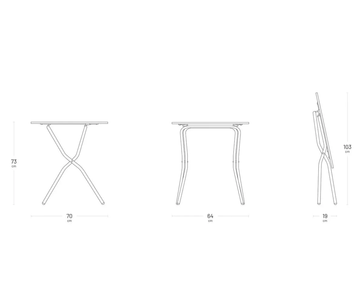 Lafuma Klapptisch Balcony Tab 64, ca. B64/H72/T70 cm