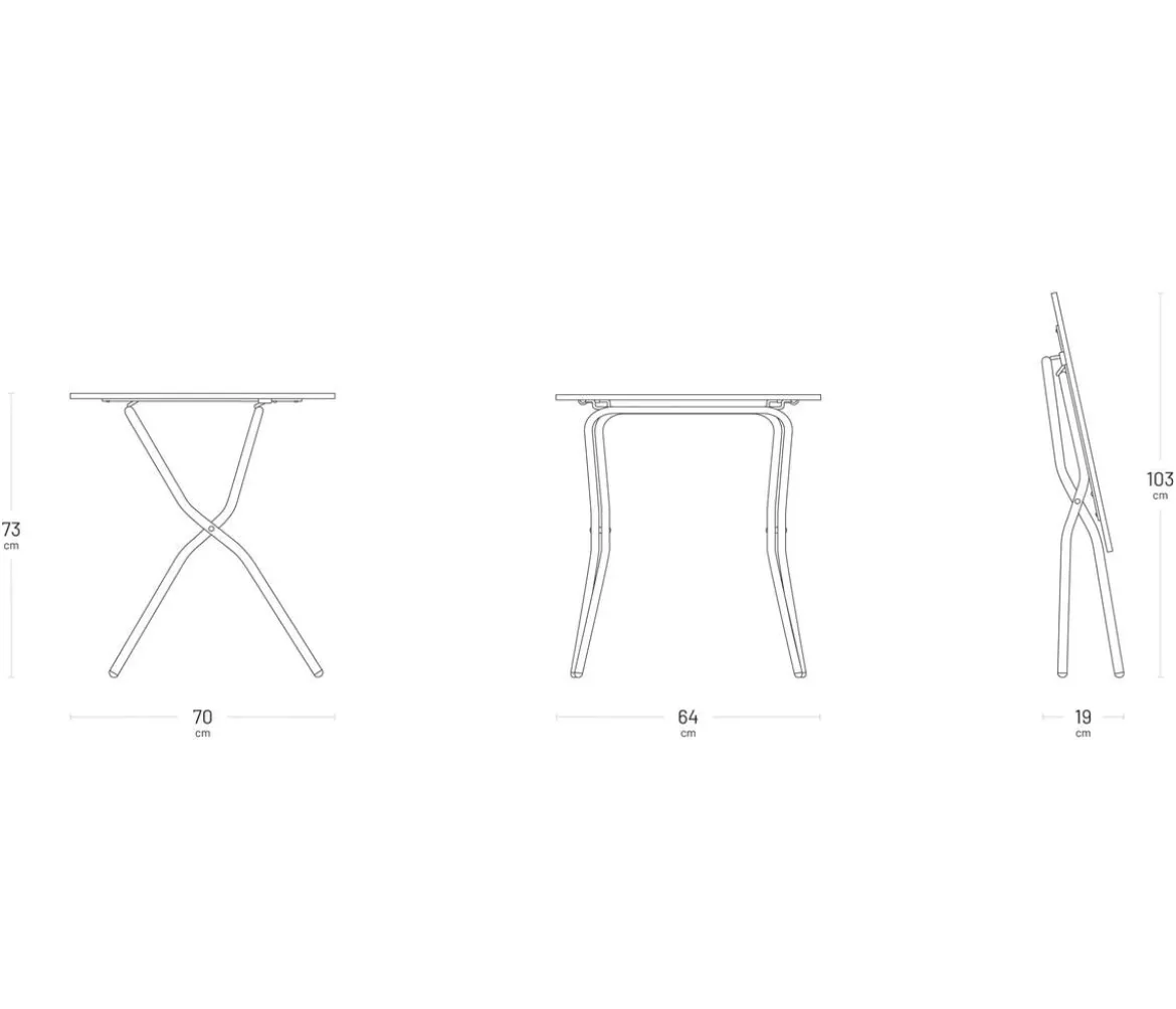 Lafuma Klapptisch Balcony Tab 64, ca. B64/H72/T70 cm