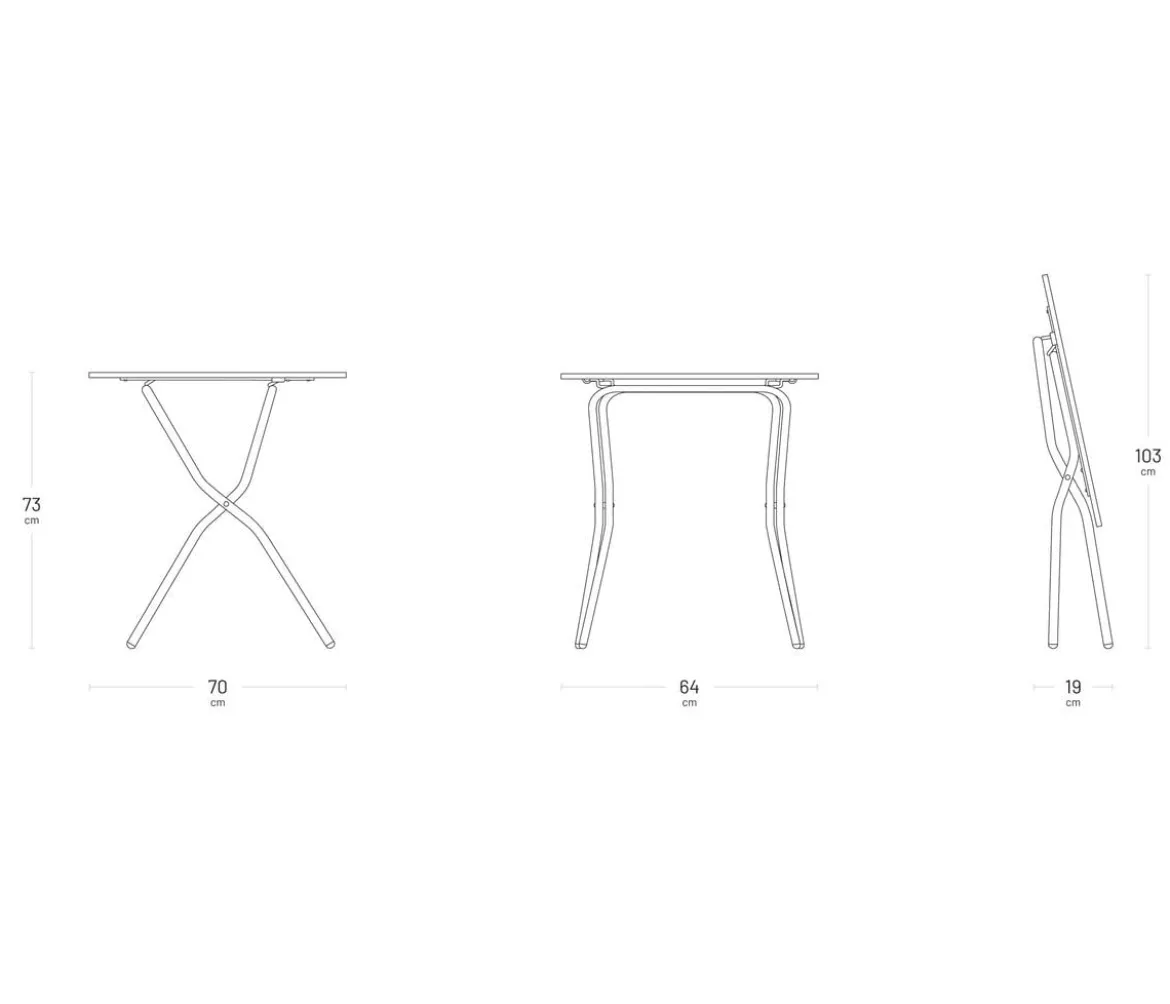 Lafuma Klapptisch Balcony Tab 64, ca. B64/H72/T70 cm