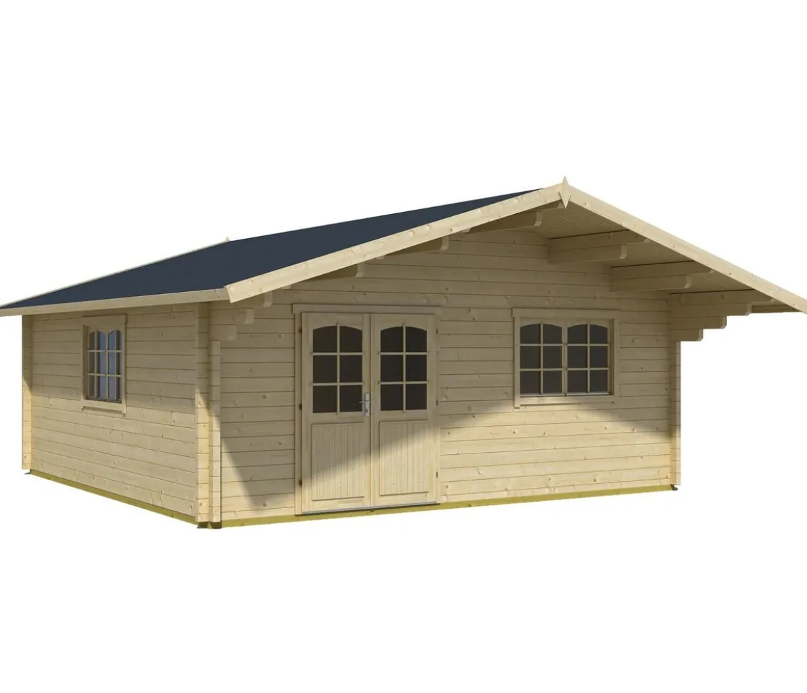 Lasita Maja Blockbohlenhaus Zanzibar, ca. B635/H306/T745 cm