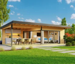 Lasita Maja Blockbohlenhaus Domeo 10, ca. B890/H258,4/T590 cm