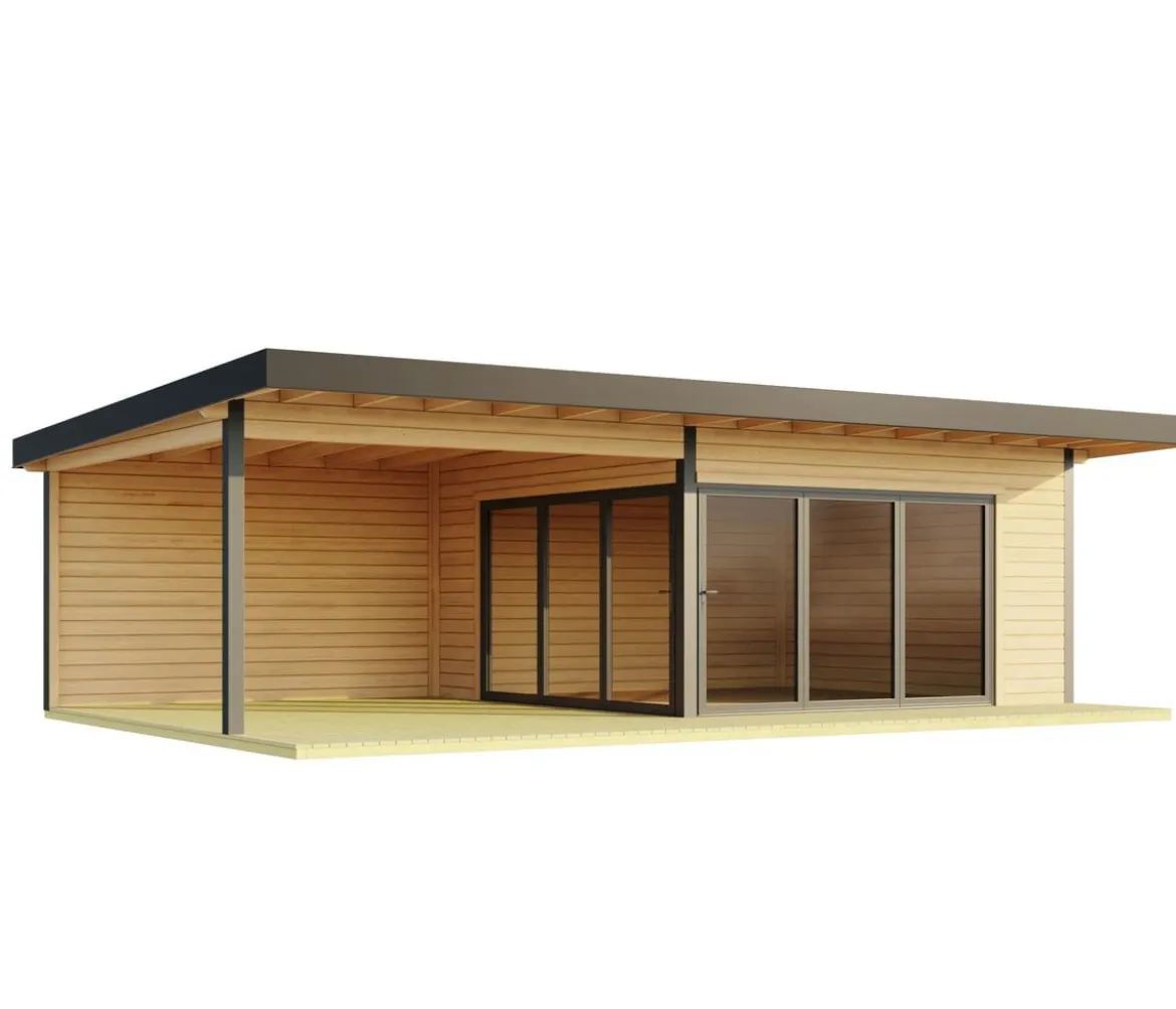Lasita Maja Blockbohlenhaus Domeo 10, ca. B890/H258,4/T590 cm