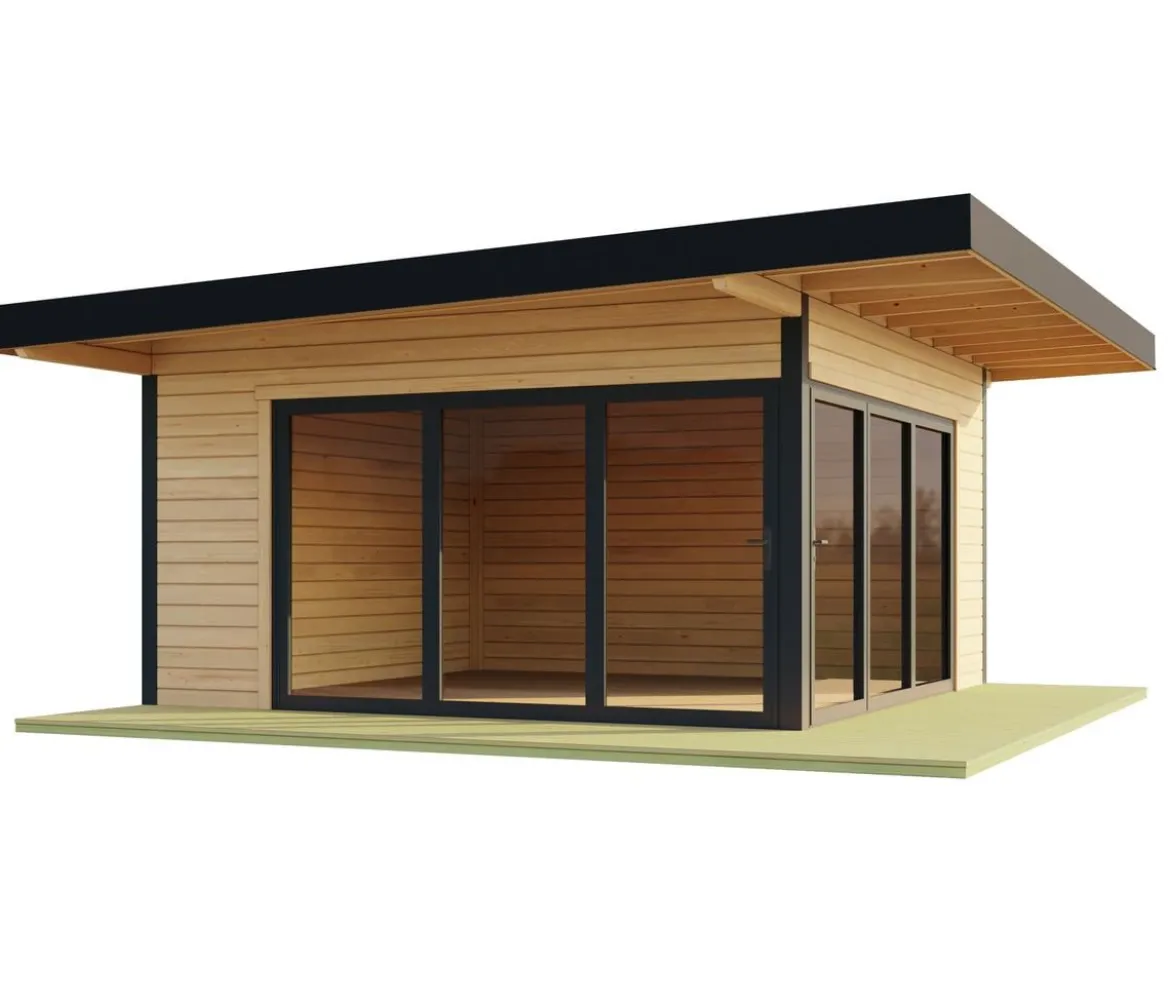 Lasita Maja Blockbohlenhaus Domeo 9, ca. B590/H258,4/T590 cm