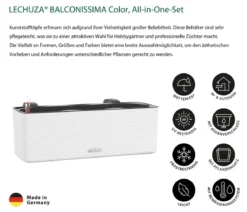 LECHUZA® BALCONISSIMA Color, All-in-One-Set, ca. B40/H14/T14 cm