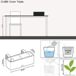LECHUZA® BALCONISSIMA Color, All-in-One-Set, ca. B40/H14/T14 cm