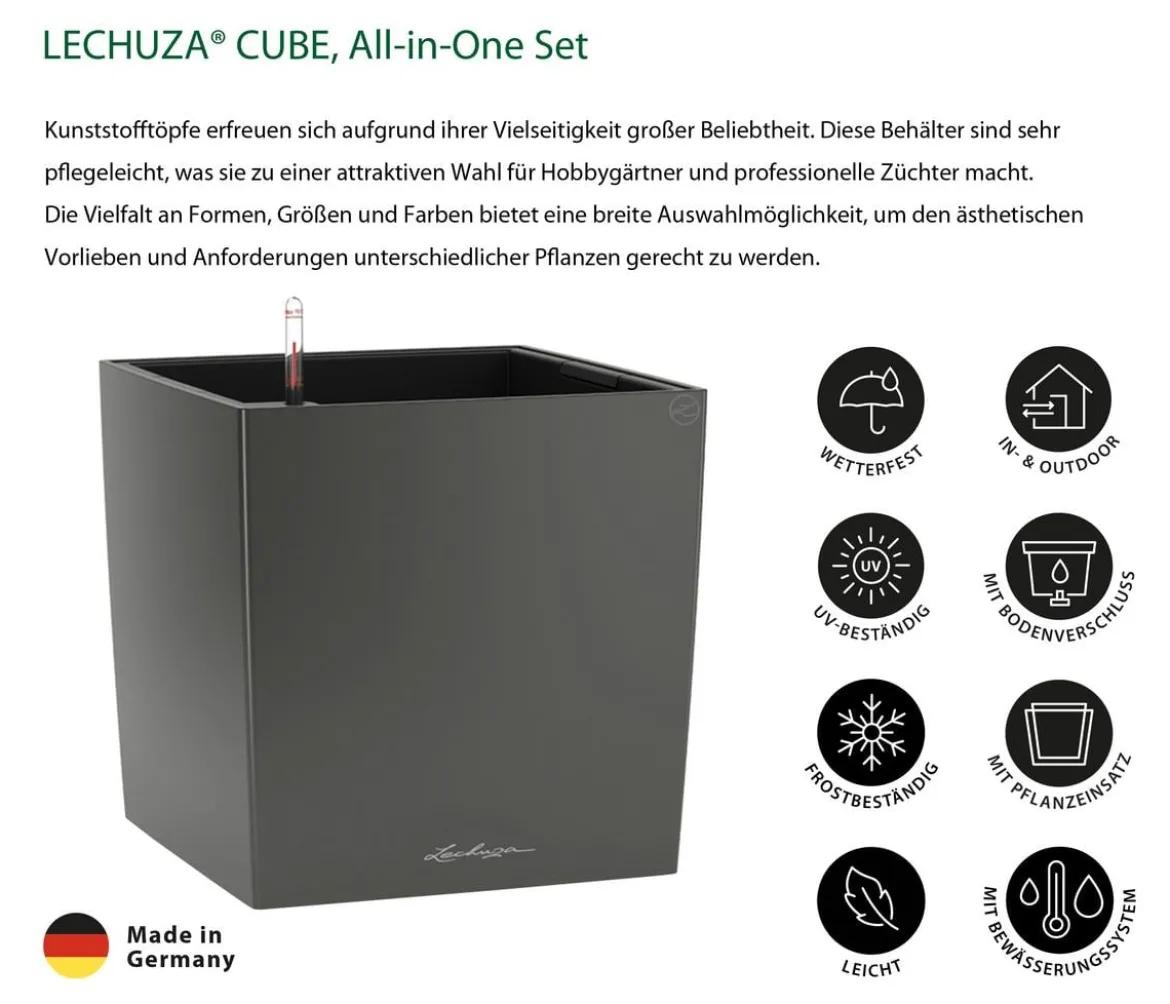 LECHUZA® CUBE, All-in-One Set