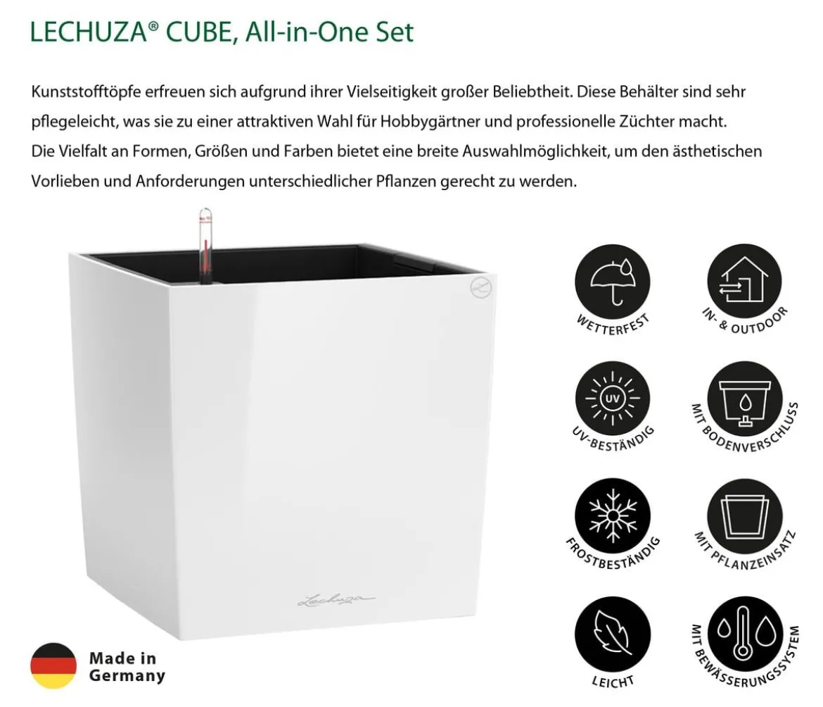 LECHUZA® CUBE, All-in-One Set