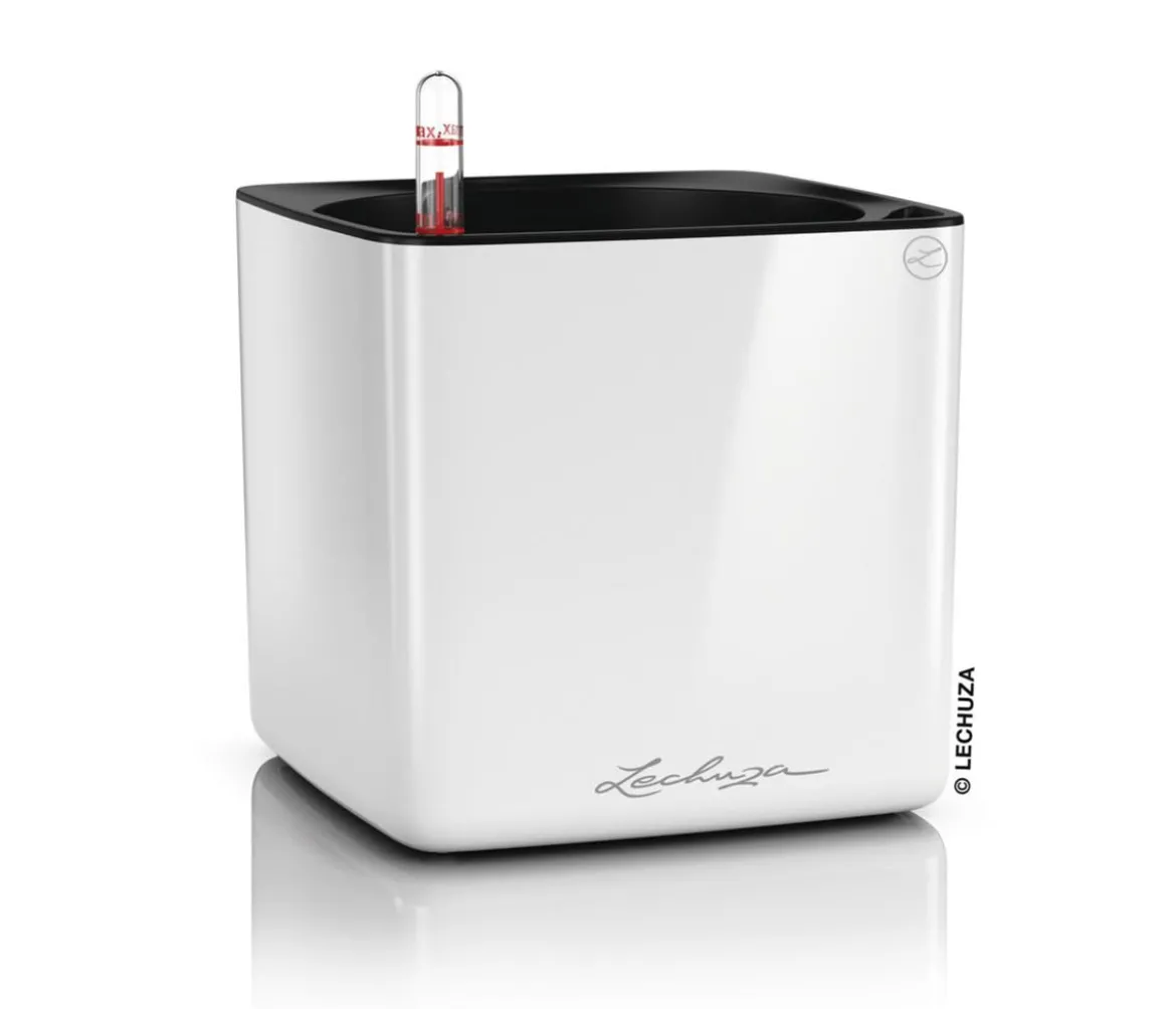 LECHUZA® CUBE Premium, All-in-One Set, hochglanz