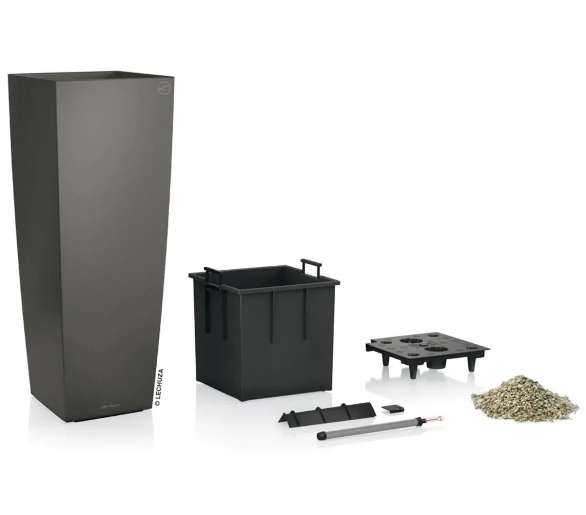 LECHUZA® CUBICO ALTO, All-in-One-Set, ca. B40/H105/T40 cm
