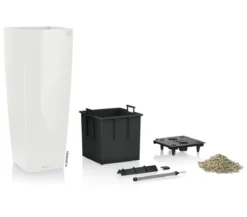 LECHUZA® CUBICO ALTO, All-in-One-Set, ca. B40/H105/T40 cm