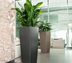 LECHUZA® CUBICO ALTO, All-in-One-Set, ca. B40/H105/T40 cm