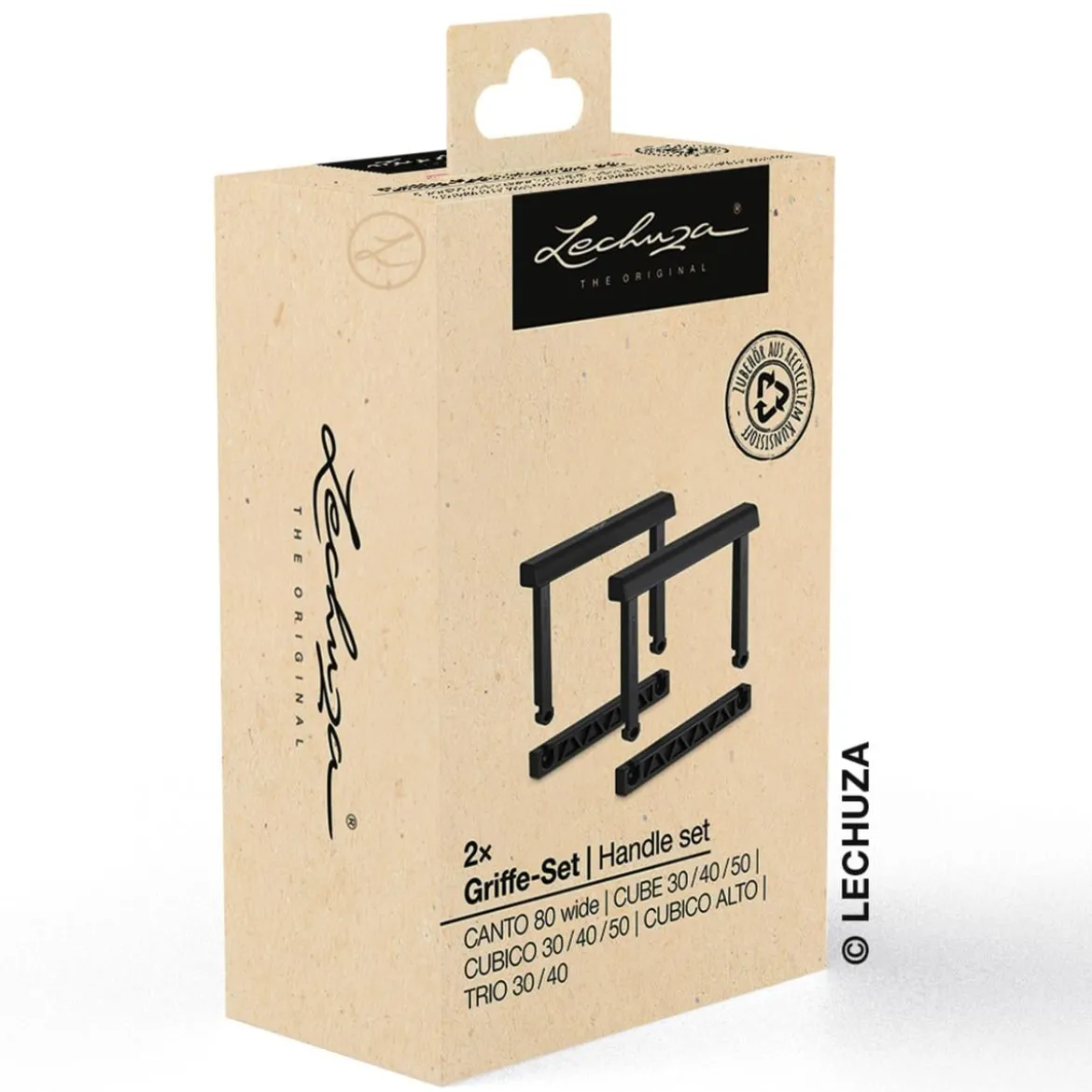 LECHUZA® Griffe-Set für CUBICO 30/40/50, CUBE 30/40/50, CUBICO ALTO, TRIO 30/40 und CANTO 80, 8-teilig