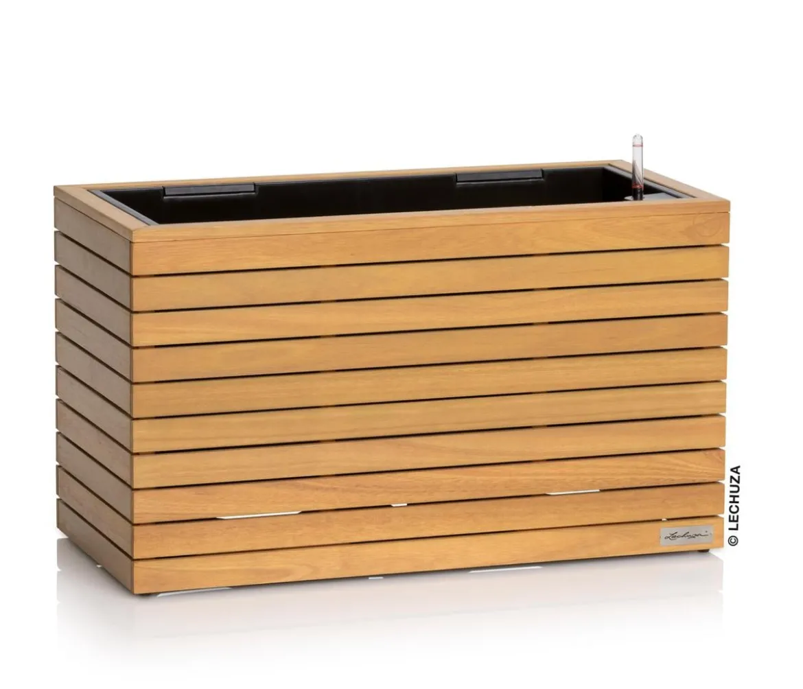 LECHUZA® Holz-Kasten PALO Natural Wood 80, rechteckig