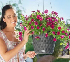 LECHUZA® Kunststoff-Hängeampel Nido Cottage