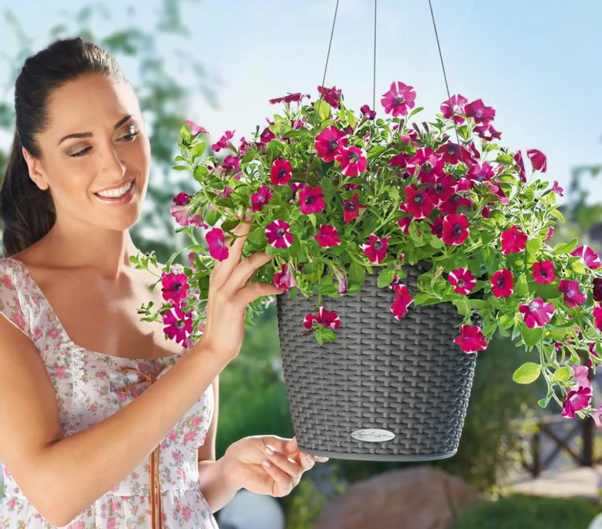 LECHUZA® Kunststoff-Hängeampel Nido Cottage