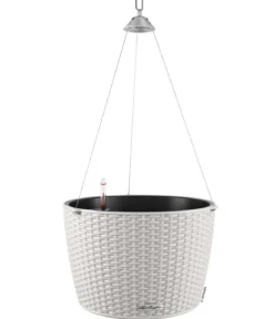LECHUZA® Kunststoff-Hängeampel Nido Cottage inkl. Pflanzeinsatz, rund, ca. Ø36,3/H24,2 cm