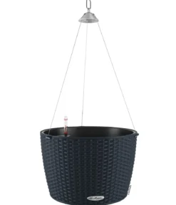 LECHUZA® Kunststoff-Hängeampel Nido Cottage inkl. Pflanzeinsatz, rund, ca. Ø36,3/H24,2 cm